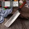 Cuchillo de Cocina Japonés Ligero con Patrón Forjado, Cuchillo de Chef Octagonal Afilado, Duradero y Especializado