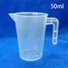 Novo copo medidor de plástico PP com escala de precisão 50ml 100ml 250ml 2500 copo medidor para panificação