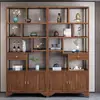 Nuevo mueble de tesoros múltiples estilo chino para sala de estar, mueble de tesoros múltiples de madera maciza, vitrina a juego para cama Luo Han