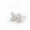 Pendientes de Botón de Perla con Fuegos Artificiales Retro Franceses para Mujer Exquisito Temperamento Pendientes Versátiles 2026 Nuevo Ligero Lujo Sensación de Gama Alta Joyería para Orejas