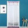 Cortina de Puerta de Mosquitero Más Vendida, Cortina de Tela de Encaje, Cortina Divisoria de Dormitorio, Adhesivo sin Taladro