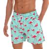 2022 Novo Comércio Exterior Transfronteiriço Amazon Impressão 3D Casual Shorts de Praia Masculino Série Flamingo Frutas Shorts