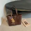 Bolso tote tejido de moda estilo coreano para mujer, nuevo bolso de hombro casual de moda 2026, bolso de gran capacidad para el antebrazo