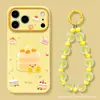 Adecuado para funda de teléfono Apple 17 Pro Max, 15 lindos stickers de pastel, iPhone 16 con pulsera, 14 estilo girly, 13