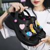 Zapatos de Verano de Dibujos Animados con Agujeros Sandalias y Pantuflas de Exterior para Mujer Estudiantes Sandalias EVA Antideslizantes de Suela Gruesa Moda Ins Zapatos de Playa