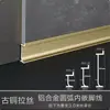 Rodapié Empotrado Aleación de Aluminio 4/6/8cm Extremadamente Estrecho Impermeable y a Prueba de Humedad Rodapié de Aleación de Aluminio Rodapié Engrosado