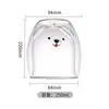 Taza de Doble Capa con Forma de Oso Engrosada del Fabricante, Taza Transparente de Vidrio de Borosilicato Alto de Colores, Taza de Doble Capa de Dibujos Animados para Café y Leche en Casa
