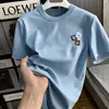 Camiseta Casual Masculina de Gola Redonda, Manga Curta e Corte Solto, Estilo Americano, para Comércio Exterior Transfronteiriço, Nova Roupa Esportiva e para Uso ao Ar Livre de Verão