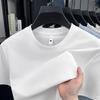 Novas Camisetas Masculinas de Manga Curta Primavera e Verão 2026, Camisetas de Manga Curta para Jovens e Meia-Idade, Gola Redonda Casual, Roupas Masculinas Modernas e Versáteis