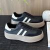 Zapatillas de Entrenamiento para Mujer 2025 Primavera y Otoño Nuevas Transpirables Suela Gruesa Tenis Blancos Populares Zapatos Deportivos Zapatillas para Correr