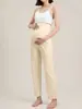 Pantalones de Maternidad con Soporte para la Barriga, Nuevo Estilo Primavera y Otoño 2026, Pantalones Deportivos Ligeramente Acampanados, Tallas Grandes, Estilo Fino de Primavera, Pantalones de Pierna Ancha para el Embarazo