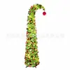 Transfronteiriço em estoque atacado 150CM folha de garança PET pop-up tipo torre artificial cor dobrável retrátil árvore de Natal