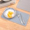 Tapete de isolamento térmico de silicone estilo nórdico da Amazon, tapete de drenagem de cozinha, tapete de prato de jantar, tapete de filtro de água de cozinha, tapete de panela doméstico