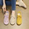 Zapatillas de Entrenamiento Agande Amarillas para Mujer, Nuevo Estilo Popular Verano 2025, Malla Transpirable Versátil Suela Fina Zapatillas Deportivas Casuales