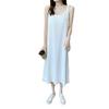 Vestido Chiffon Suspbottomer para Mulheres 2024 Decote V Acima do Joelho Saia Longa com Forro Saia Estilo Francês