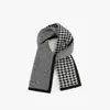 Nova Coleção de Lenços Xadrez Estilo Coreano do Fabricante para Mulheres, Atmosfera de Inverno, Quente, Versátil, Fofo, Cachecol para Pescoço Estilo Faculdade, Transfronteiriço