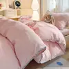 2026 Novo Conjunto de Três Peças para Cama de Dormitório Estudantil com Borda de Concha e Conjunto de Quatro Peças com Lençol de Elástico e Fio Bouclé