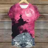 Camiseta Base Transfronteriza para Mujer Spice Girl Top Ajustado Puro Estampado Digital 3D de Serpiente Moda Camiseta Base para Mujer