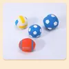 Brinquedo para Cachorro Pet Filhote Autoentretenimento Aliviar Tédio Dentição Durável Resistente à Mordida Sonoro Filhote Cachorro Pequeno Cachorro Grande Rugby Útil