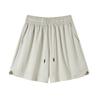 Shorts Soltos de Cor Sólida com Cordão para Uso Externo Unissex Moda Dopamina Shorts de Praia para Casal Esportivos Casuais