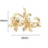 Estilo retro antiguo rama flor aleación accesorios de joyería diy estilo antiguo horquilla accesorios para el cabello corona de fénix accesorios para ropa nupcial