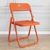 Suministro de Fábrica Silla Plegable Hogar Moderna Plástico Silla para Fotos Dormitorio Oficina Reunión Entrenamiento Silla con Respaldo Taburete
