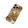 Estilo europeo y americano, retro, lujo ligero, diseño de sol chapado en oro, funda de teléfono impresa de alta definición, adecuada para múltiples modelos de teléfono, con recortes precisos, funda para Apple