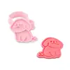 Molde para Galletas de Cachorro con Dibujo de Línea y Patrón de Dibujos Animados 3D para Mantequilla DIY Herramienta Realista para Galletas