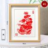 Características chinas Obras de papel recortado Yuxian Marco de espejo Marco de fotos Adornos tridimensionales huecos Colgante Pintura decorativa de pared Folklore