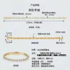 Pulsera de Tenis de Lujo Ligero Nueva Más Vendida para Mujer con Moissanita de Forma Irregular Totalmente Incrustada, Diseño de Nicho con un Toque de Alta Gama y Estilo Versátil