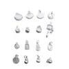 Plata Pura 999 Personalizada Accesorios de Plata Dura 3D Colgante DIY Calavera Ruyi Amuleto Cuentas de Plata Pura Colgante de Fortuna Adorno de Bolsa de la Suerte