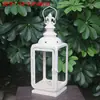 Luminária de Vento de Ferro Forjado Suporte para Velas Cauda Tratamento Único Suporte para Velas Americano Lanterna de Cavalo Portátil Retrô Decoração Suave