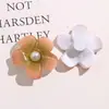 Flor de Perla Graduada Grande Vintage de Cinco Pétalos Accesorio Acrílico Accesorio para Aretes Llavero DIY