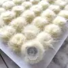 Estilo Antigo Aproximadamente 3cm Grampo de Cabelo de Pelo de Visão Real com Fivela Feita à Mão DIY, Bola de Pelo de Visão Real, Bola de Pelo de Visão