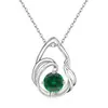 Collar de Plata de Ley S925 Transfronterizo Europeo y Americano con Colgante Hueco de Gota de Agua con Piedra de Nacimiento Doce, Moda Versátil de Nicho en Amazon