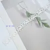 Borda de renda vazada preta e branca de um lado só, acessório de cabelo DIY feito à mão, corsage Lolita, pingente de bolsa, material de acessório decorativo