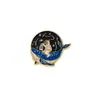 Broches de Dibujos Animados Más Vendidos Transfronterizos, Serie Genial de Ballena Astronauta, Insignias Exquisitas en Forma de Botella, Medallas Personalizadas