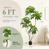 Simulação de Vento Silencioso Árvore de Plantio Verde Alto Padrão Luxo Leve Árvore Artificial Planta em Vaso Interna Grande de Chão Ornamentos Decorativos