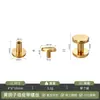 Venta al por mayor del fabricante Remaches de latón de cabeza plana y cabeza redonda Tornillos para metal de cabeza de sartén y cabeza plana