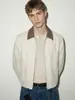 Yishengyi Retro Mezcla de Lino Oversize Gama Alta Nicho Chaqueta Corta Ancha Abrigo de Viaje Unisex