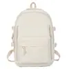 Mochila de Gran Capacidad, Moderna y Versátil, Mochila de Viaje Casual, Estilo Universitario, Color Sólido, Sencilla, Bolso Escolar Estudiantil de Gran Capacidad