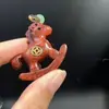 Fique Rico Imediatamente Chaveiro de Carro Pingente de Madeira Maciça Esculpida Corrente para Celular Pingente Decorativo de Arte do Signo do Cavalo do Zodíaco para Bolsa