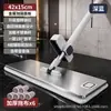 Mopa de panel grande de acero inoxidable de 42 cm para uso tanto húmedo como seco, sin manos, mopa plana perezosa para uso doméstico