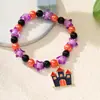 Nuevos Productos Yunjin, Populares en Europa y América, Pulseras Hechas a Mano con Cuentas para Halloween, Pulseras de la Serie Naranja del Festival de Fantasmas de Calabaza al por Mayor