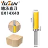 Máquina cortadora de fresado recto con rodamiento Yusheng, máquina de grabado, cortadora de fresado recto para carpintería, cortadora de perfilado de 14 mm con 8 mangos
