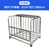 Carrito de Pelotas de Acero Inoxidable para Jardín de Infancia Cesta de Almacenamiento de Baloncesto Caja de Almacenamiento de Fútbol Cesta de Almacenamiento de Pelotas Carrito de Baloncesto Plegable Móvil