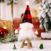 Decoración Navideña Nueva Transfronteriza Artículos Muñeco Rudolph sin Rostro Brillante Adornos con Luces Gnomos Pequeños Colgantes Venta al por Mayor