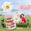 Bebê Menina Crianças 3 Anos Balão Digital Menino Decoração de Aniversário Cena Atmosfera Externa Adereços para Foto