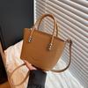 Bolso Transfronterizo para Mujer 2026 Estilo Nuevo Fresco y Sencillo Bolso de Hombro Bolso Cruzado de Moda Textura de Cubo Bolso Casual para Mujer