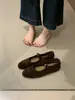 Zapatos Individuales Mary Jane Planos de Boca Baja Estilo Retro Francés 2026 Primavera/Otoño Nuevos Puntera Redonda Correa Única Hebilla Zapatos de Abuela